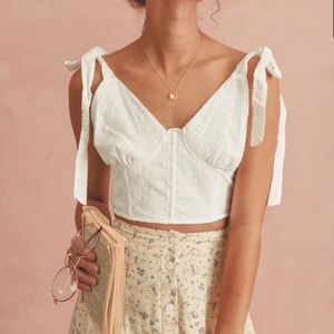 Breath of Youth Jasmine Blooms Top - Sz Small